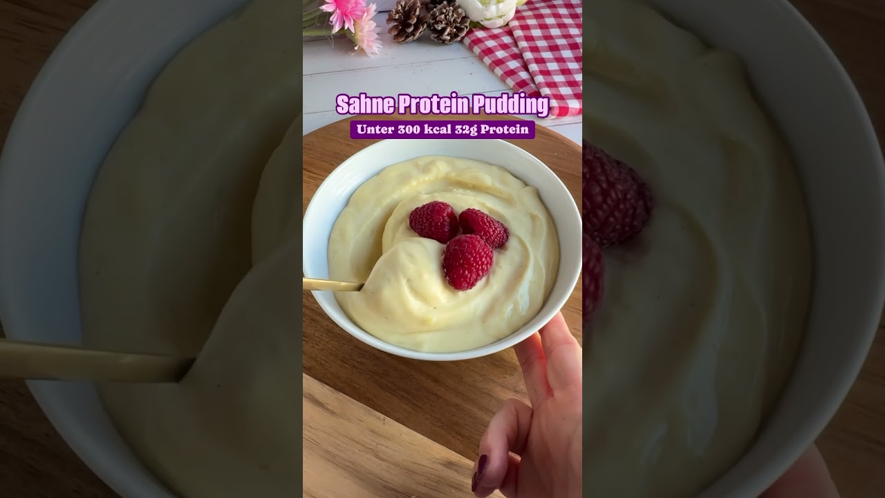 Anzeige Sahne Protein Pudding