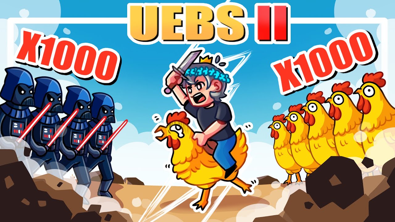 100 DARK VADOR CONTRE 1000 POULE QUI GAGNE ?? (Ultimate Epic Battle 2)