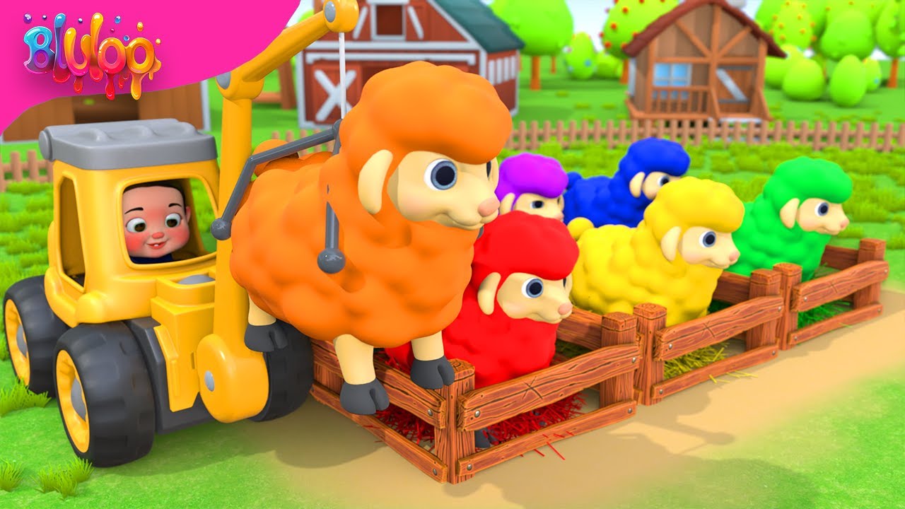 Learn colors with Baa Baa Black Sheep | BluLoo Nursery Rhymes & Kids Songs