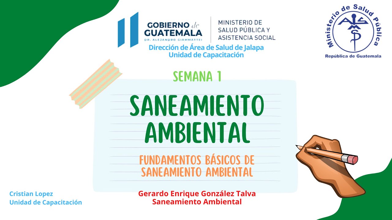 SANEAMIENTO AMBIENTAL/SEMANA 1/Fundamentos B&aacute;sicos de Saneamiento Ambiental