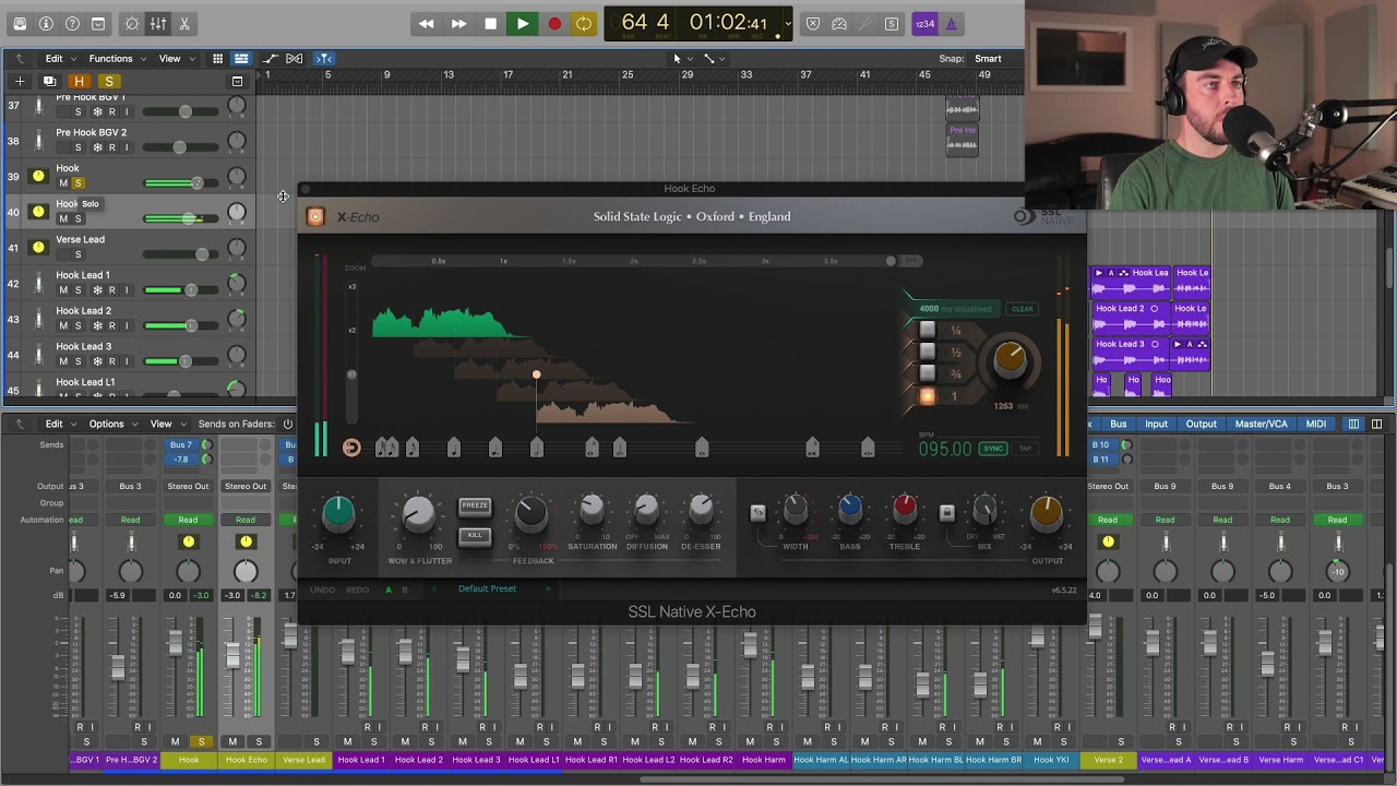 SSL X-Echo feat. Sean Divine: Vocals, guitar and keys