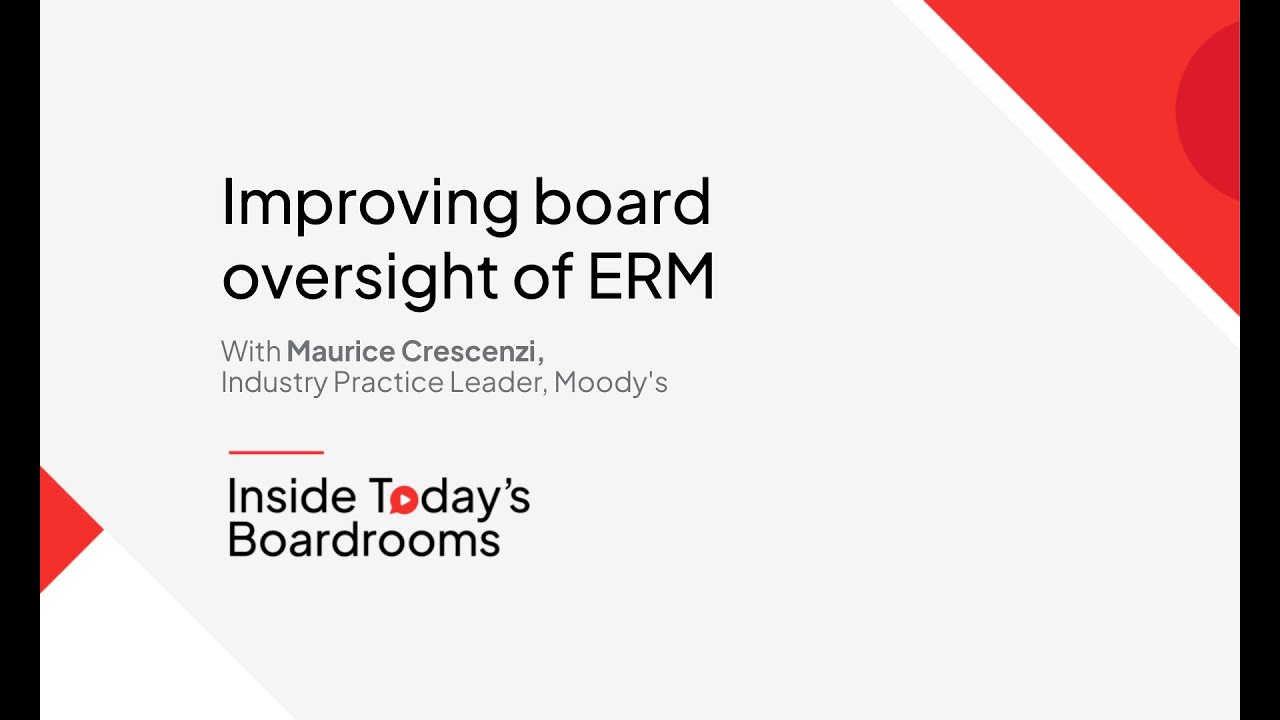 Improving board oversight of ERM