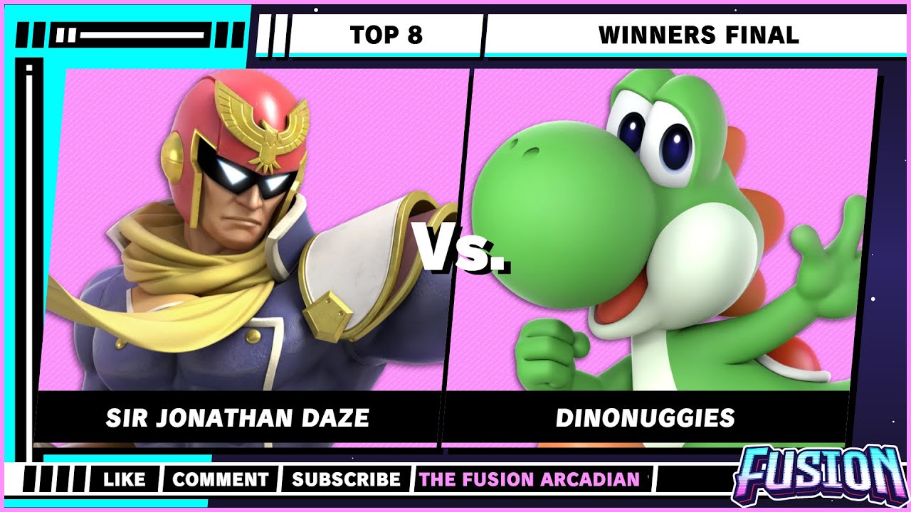 The Fusion Arcadian 12 - Top 8 - Sir Jonathan DAZE (Captain Falcon) VS DinoNuggies (Yoshi) - SSBU