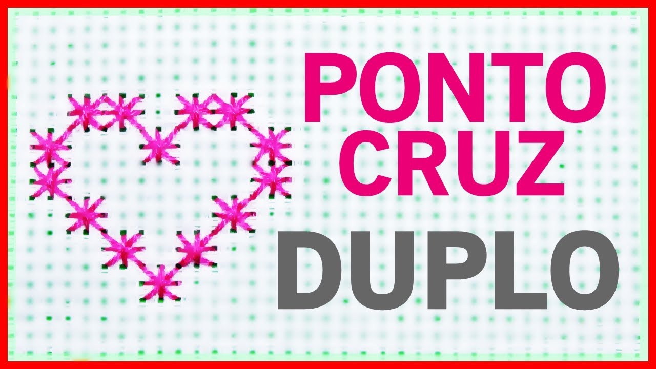 Ponto Cruz Duplo passo a passo - Punto diablo ✔