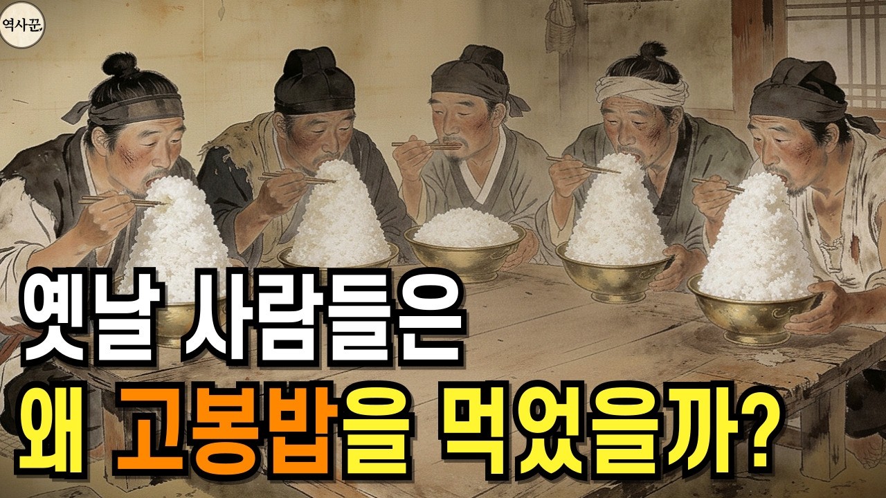 [한국사] 옛날 사람들은 왜 고봉밥을 먹었을까?