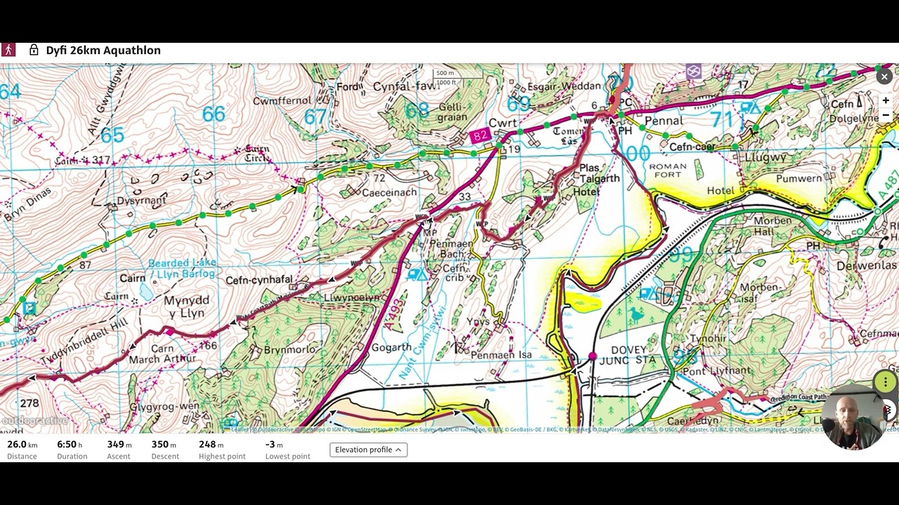 Dyfi Aquathlon Route Info
