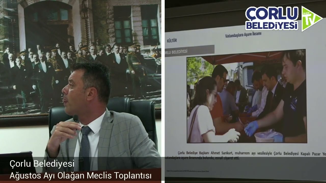 Çorlu Belediyesi 2025 Yılı Ağustos Ayı Olağan Meclis Toplantısı