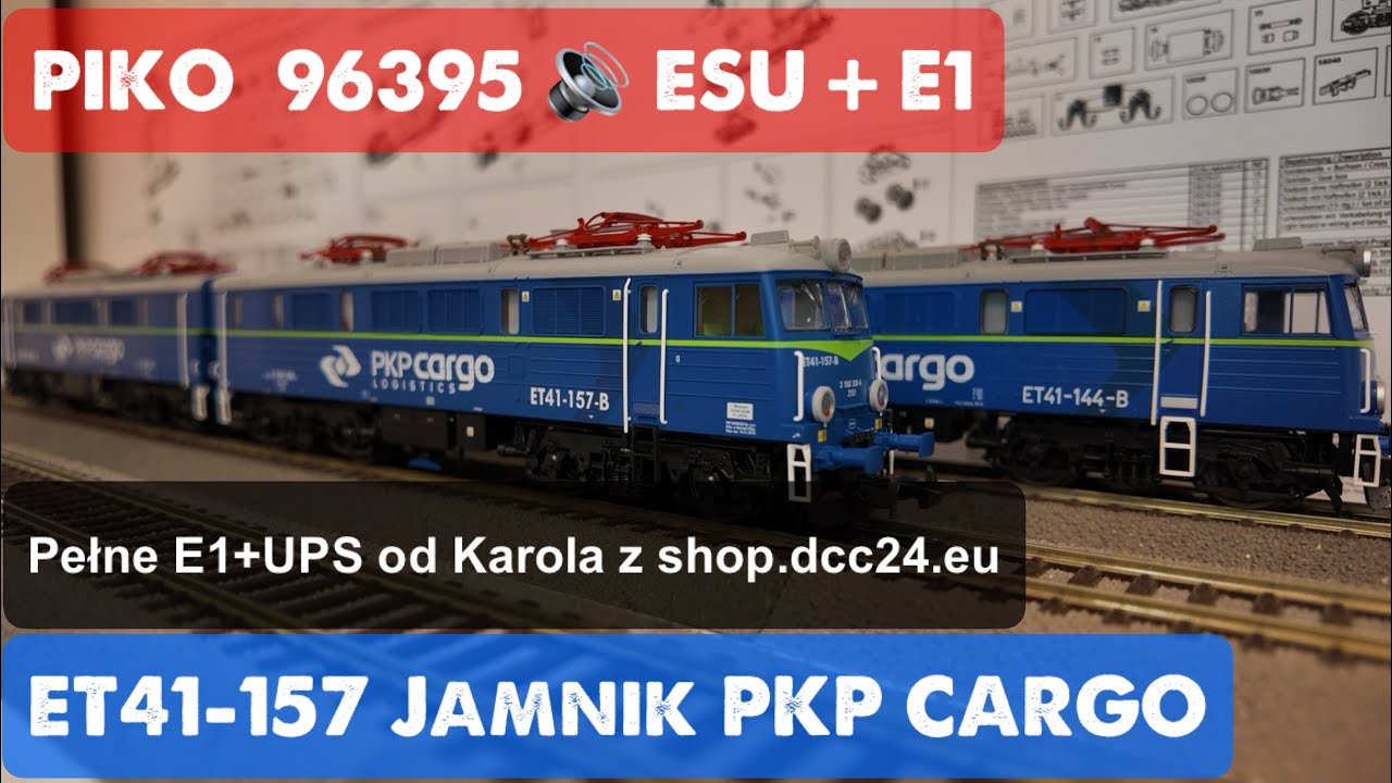 PIKO ET41-157 (96395) vs ET41-144 (96370) &ndash; por&oacute;wnanie, unboxing i test ESU Pełne E1 | H0 DCC