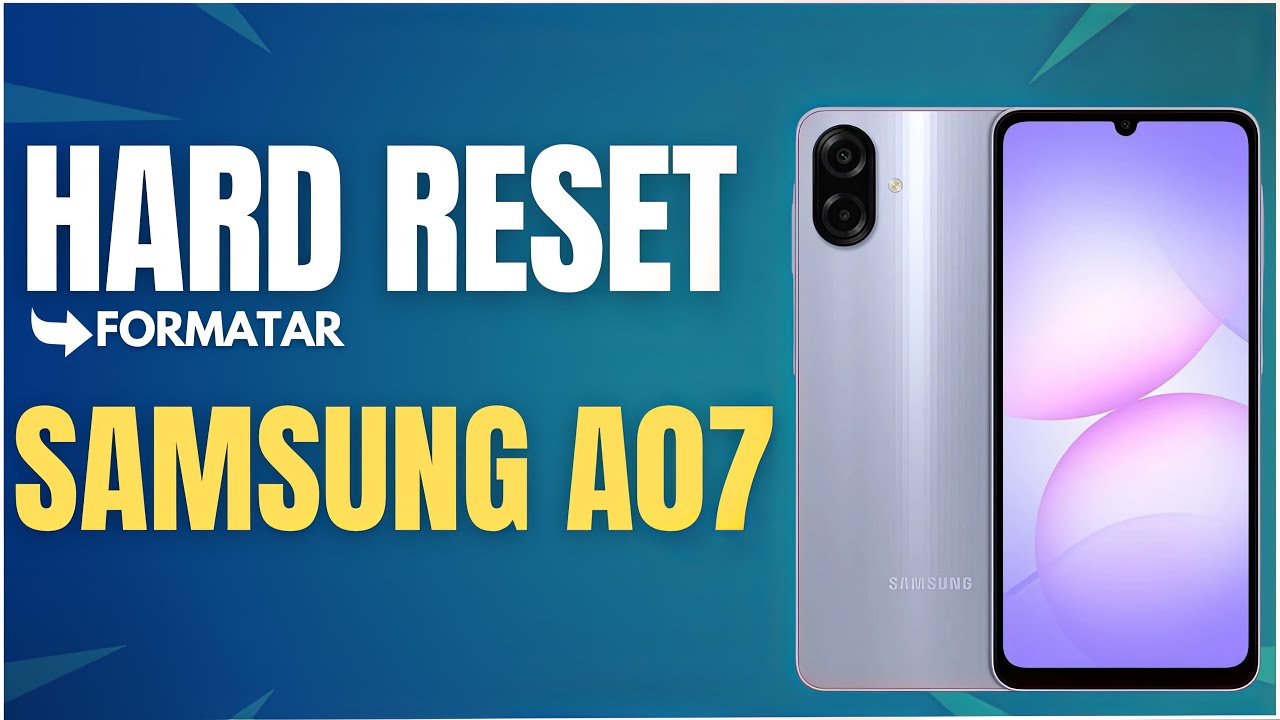 COMO FORMATAR ( HARD RESET ) GALAXY A07 FÁCIL E RÁPIDO PASSO A PASSO📲
