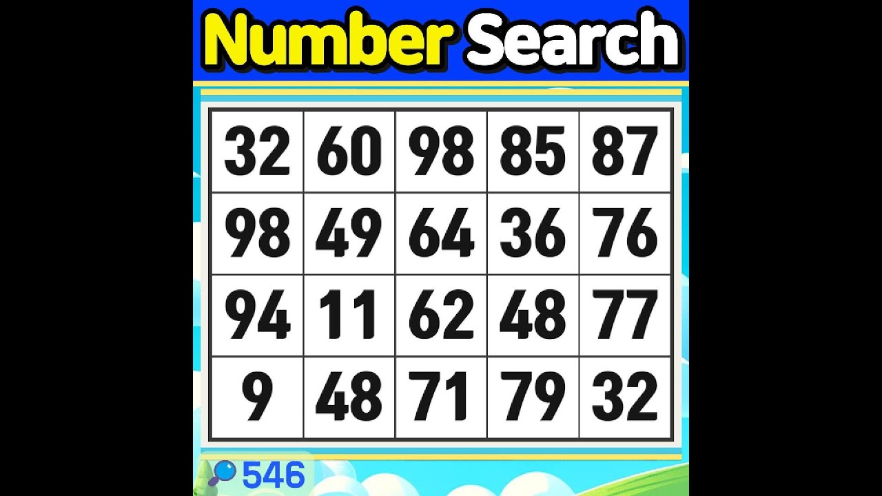 Number Search #546 Small things come together to make a life.【Match | brain game | puzzle 】