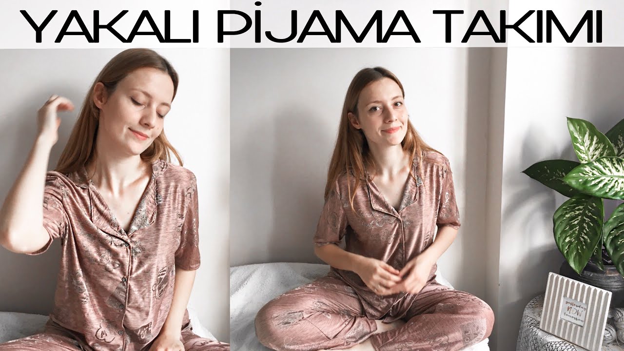 TAM ÇEYİZLİK ! Yakalı Pijama Takımı Dikimi