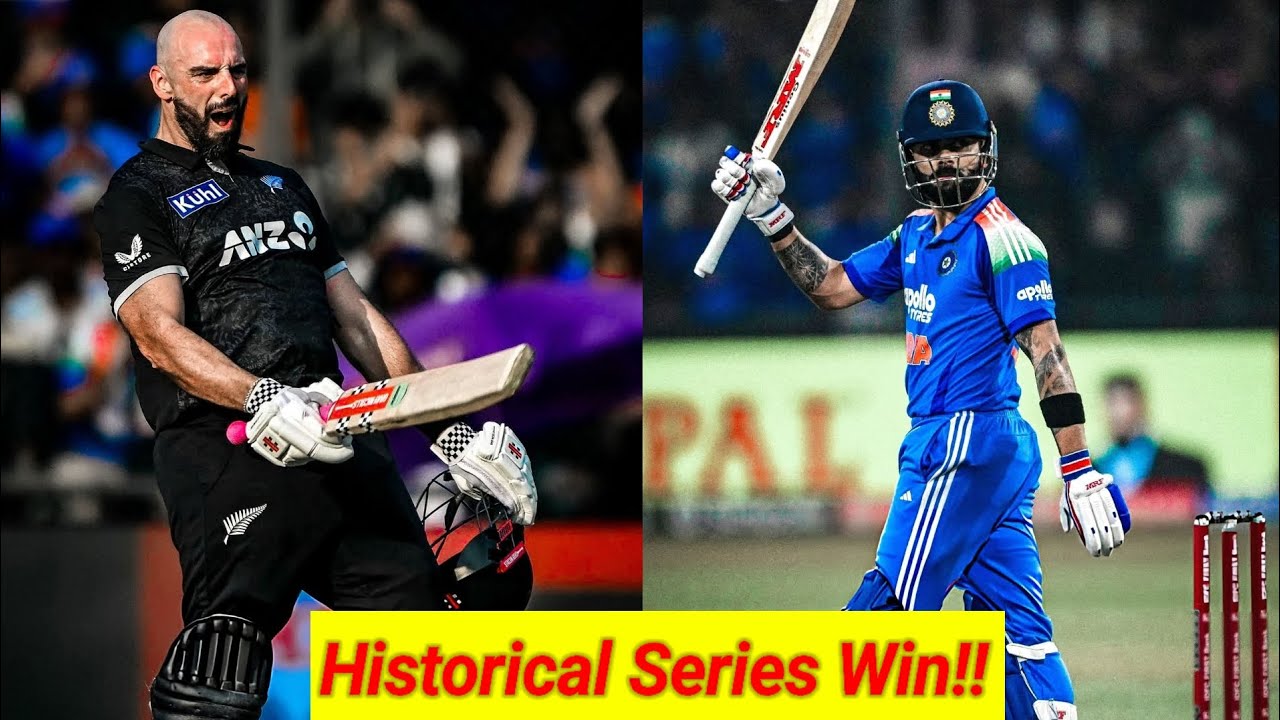 Historical Win!! New Zealand Won Their First-Ever ODIs Series Against India In India 👏