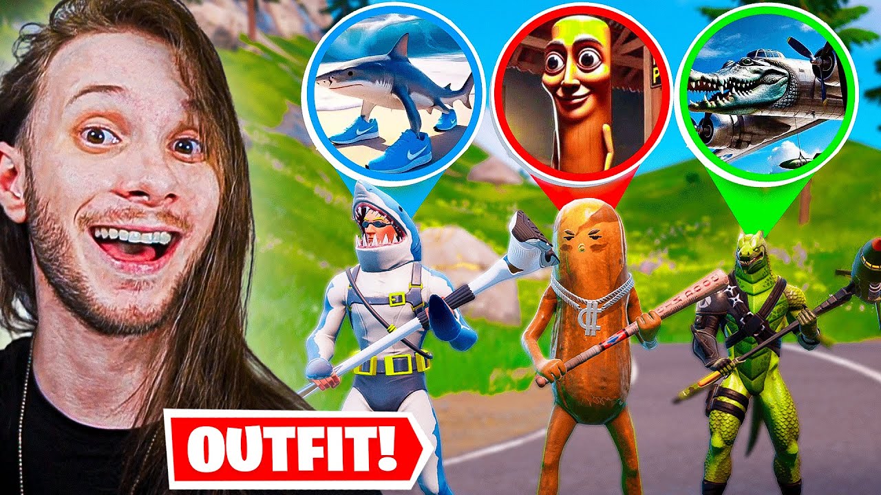 OUTFIT MEMES BRAINROT NO FORTNITE!