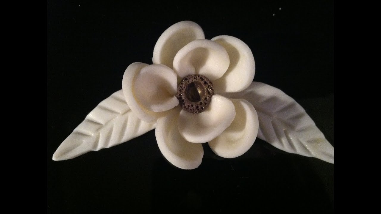 How to Make a Magnolia from Modeling Chocolate