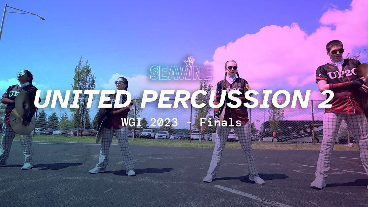 United Percussion 2 Cymbal Line 2023 / WGI Finals / In the Lot with Seavine