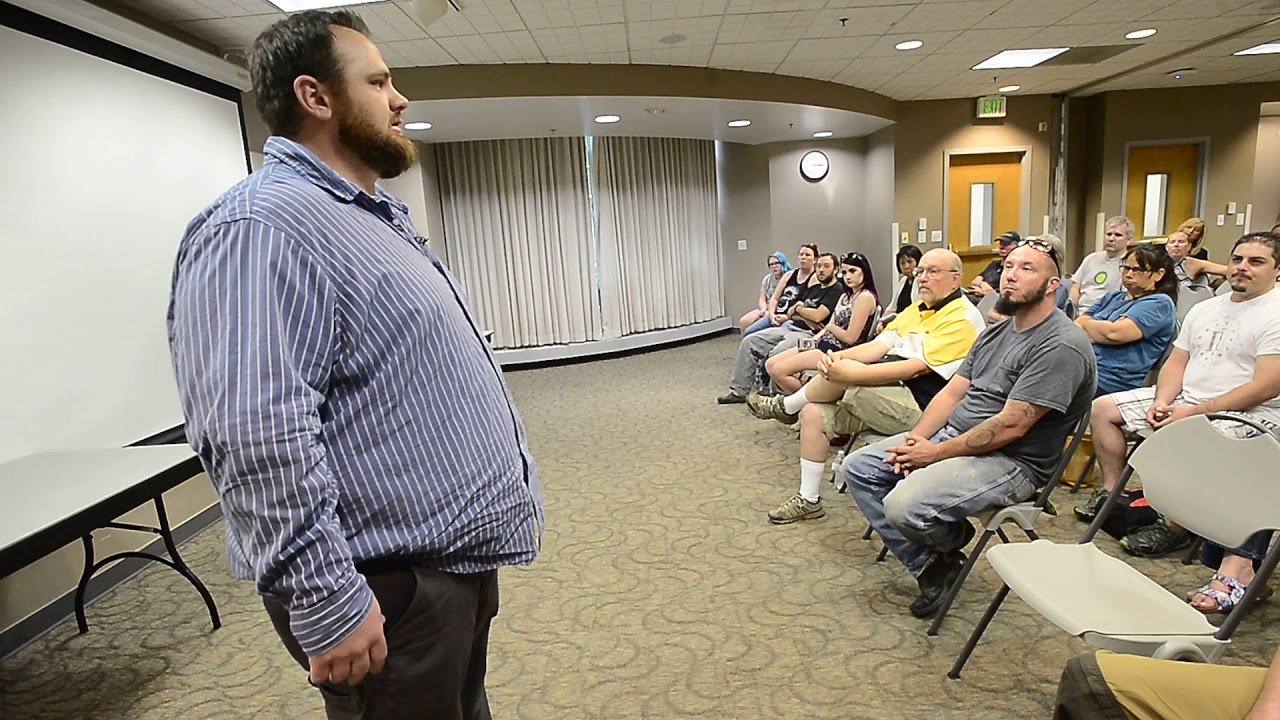 Evan Todd Columbine High School Shooting Survivor Speaks at a FASTER Meeting in Longmont