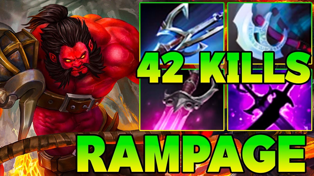 Rampage + 42 Kills Monster Axe Offlane !! Axe Dota 2 Offlane Carry 7.39 Pro Build Guide Gameplay