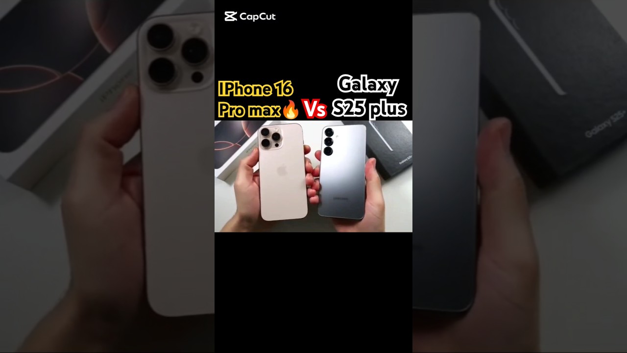🔥iPhone 16pro max vs samsung Galaxy s25 plus speed test💥