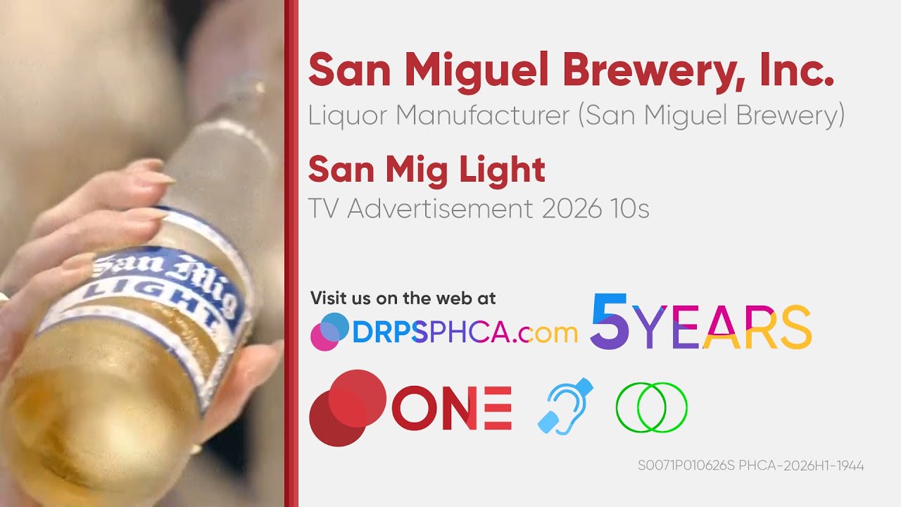 San Mig Light TV Ad 2026 10s (Philippines) [BCC/ST]