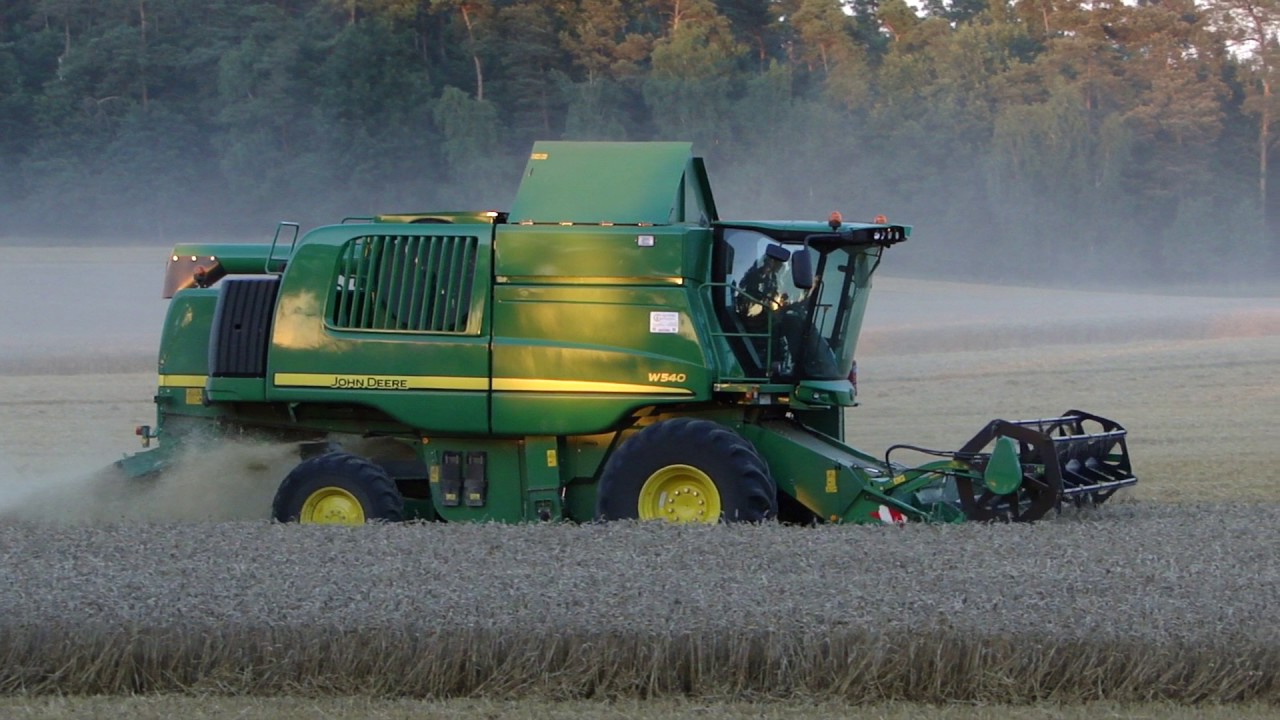 2 x John Deere W 540 & 2 x Claas Lexion 480 -Top Farms Wielkopolska 2013