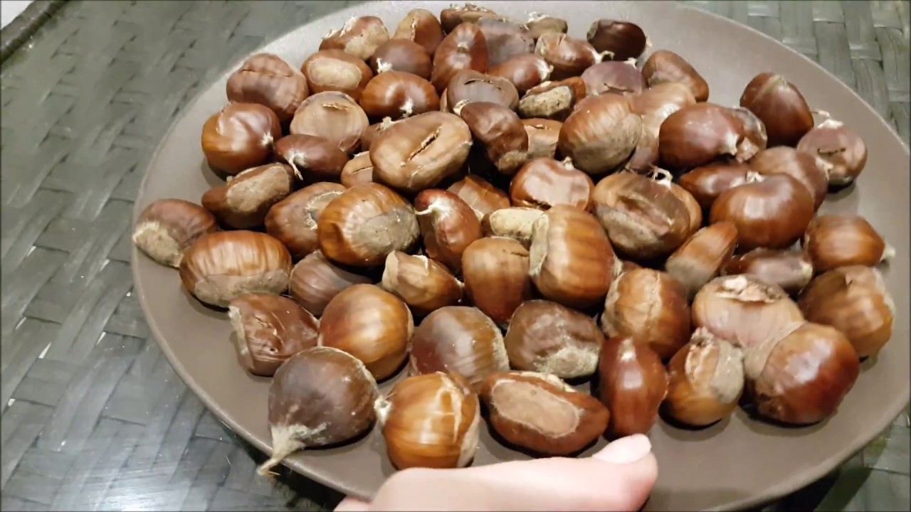 Włoski przysmak - Castagne arrosto - pieczone kasztany