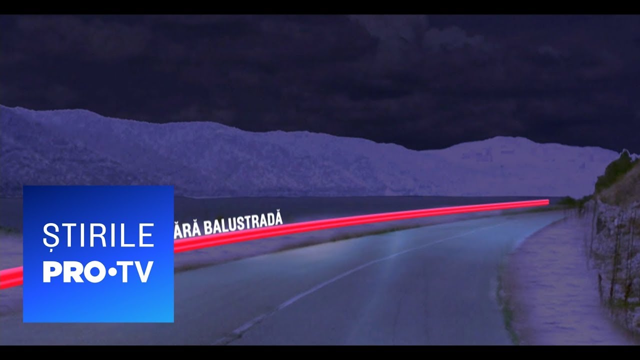 Stirile PRO TV - ANIMATIE GRAFICA. Cum s-a prabusit in Dunare masina in care era Anca Pop