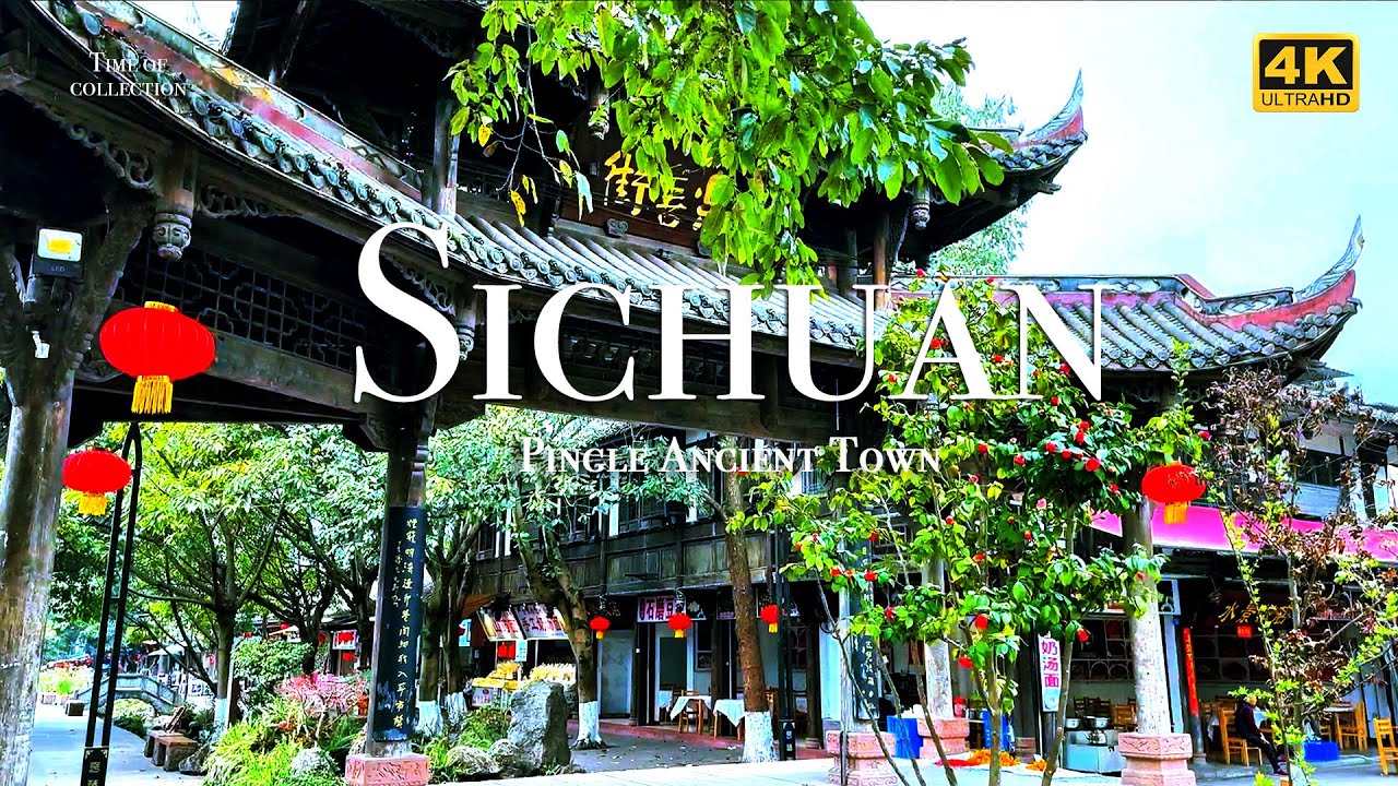 4K The First Town of Ancient Tea-Horse Road, Pingle Ancient Town| Sichuan | China 茶马古道第一镇，四川平乐古镇