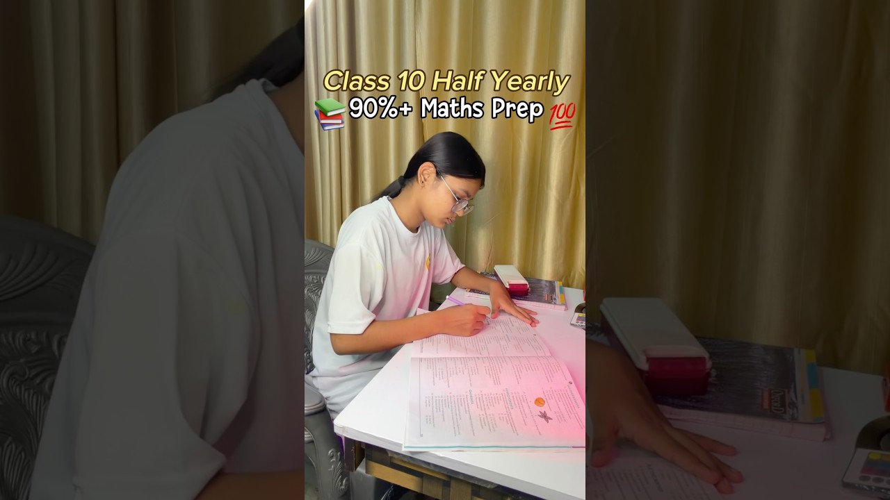 Class 10 Half-Yearly Exams 2026 📚 | 90%+ Maths Strategy #trending #viral #class10