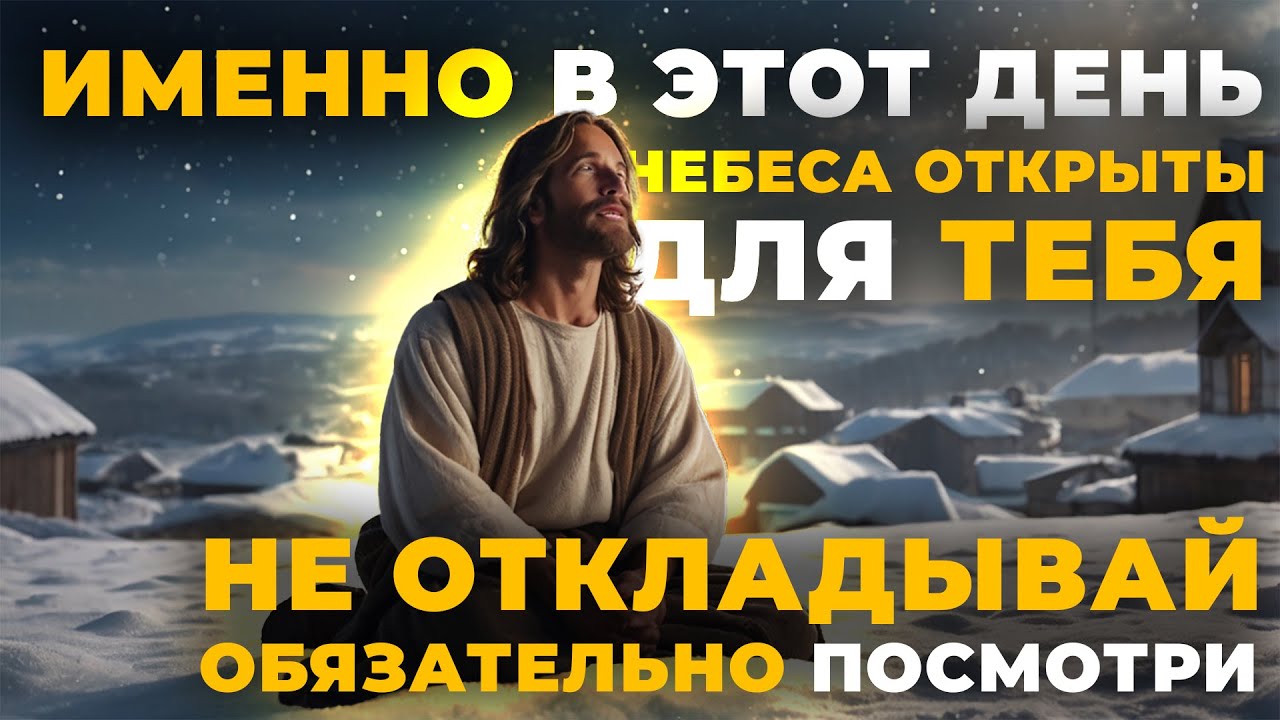 Иисус говорит: СЕГОДНЯ НЕБЕСА ОТКРЫЛИСЬ КАЖДОМУ... Не пропусти этот момент | Божественное послание
