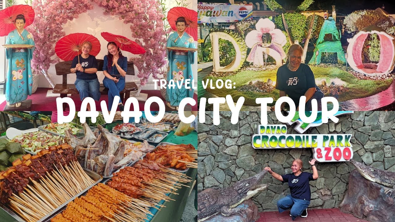 DAVAO CITY TOUR 2025 | Food Trip, Crocodile Park & Japanese Tunnel Experience!