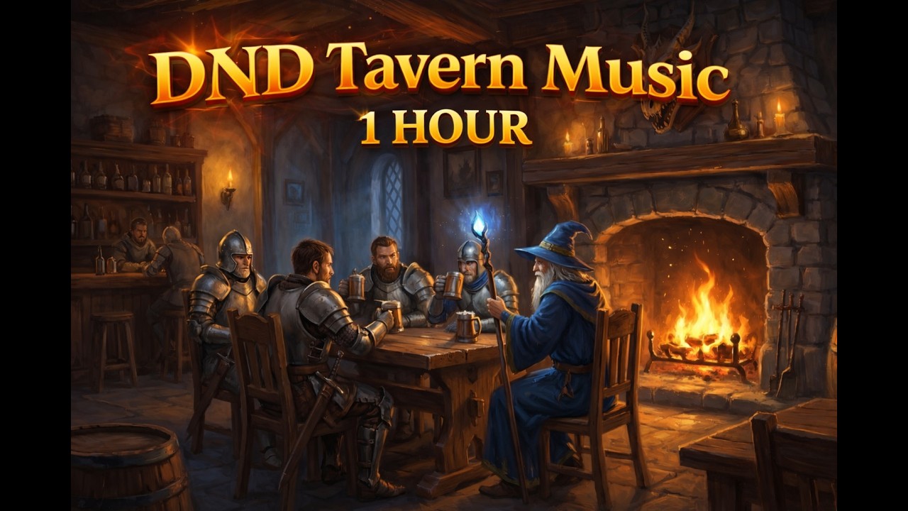 1 Hour of Cozy Fantasy Tavern Music for D&D | Medieval RPG Ambience