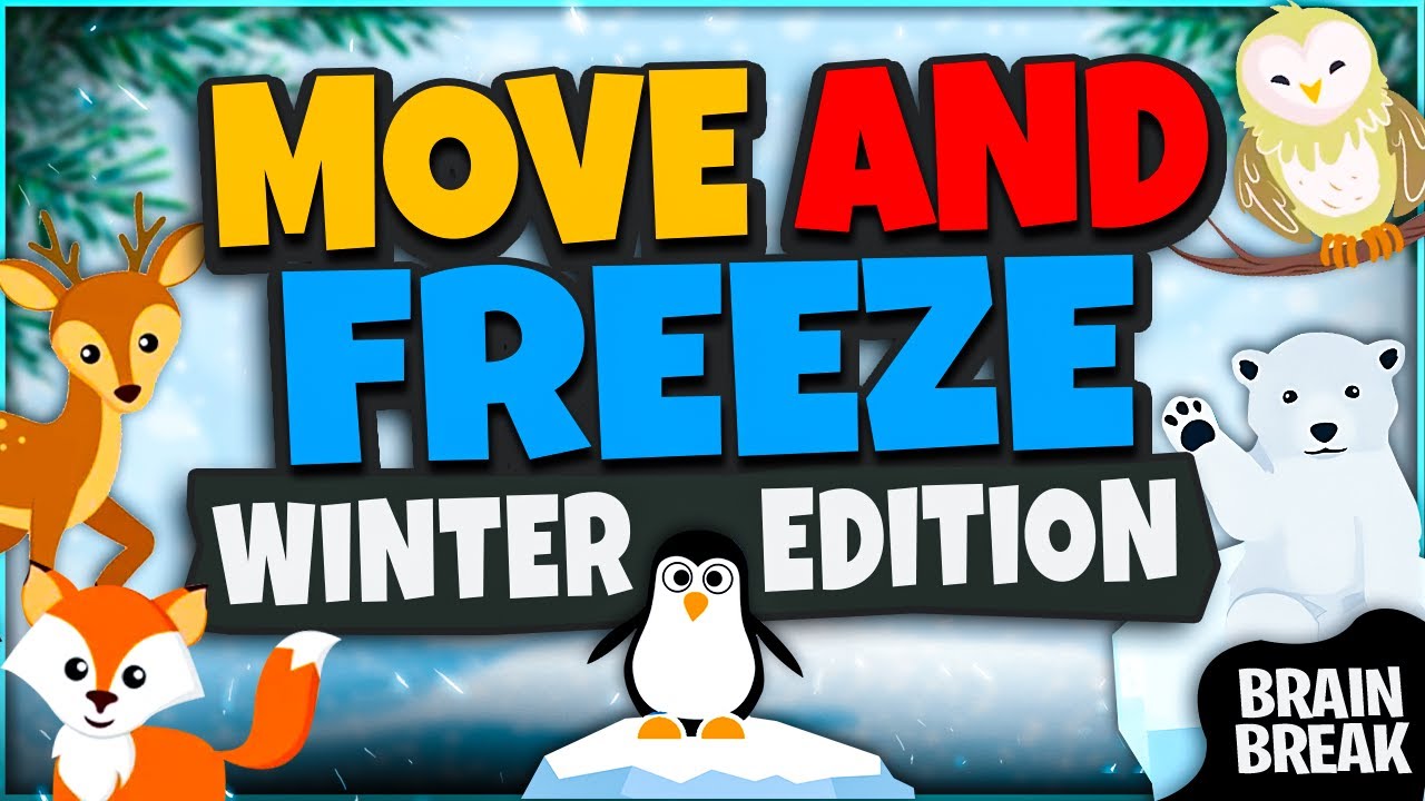 Move and Freeze - Winter Edition | Winter Brain Break | Freeze Dance Games For Kids | GoNoodle