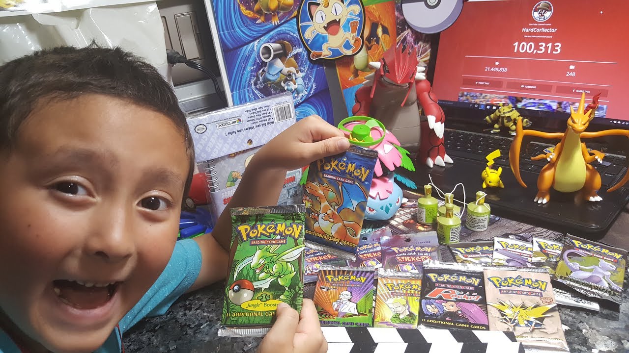 100K SUBSCRIBERS PARTY! OPENING RAREST STACK OF POKEMON CARDS EVER! Original Vintage Boosters! Pt. 2