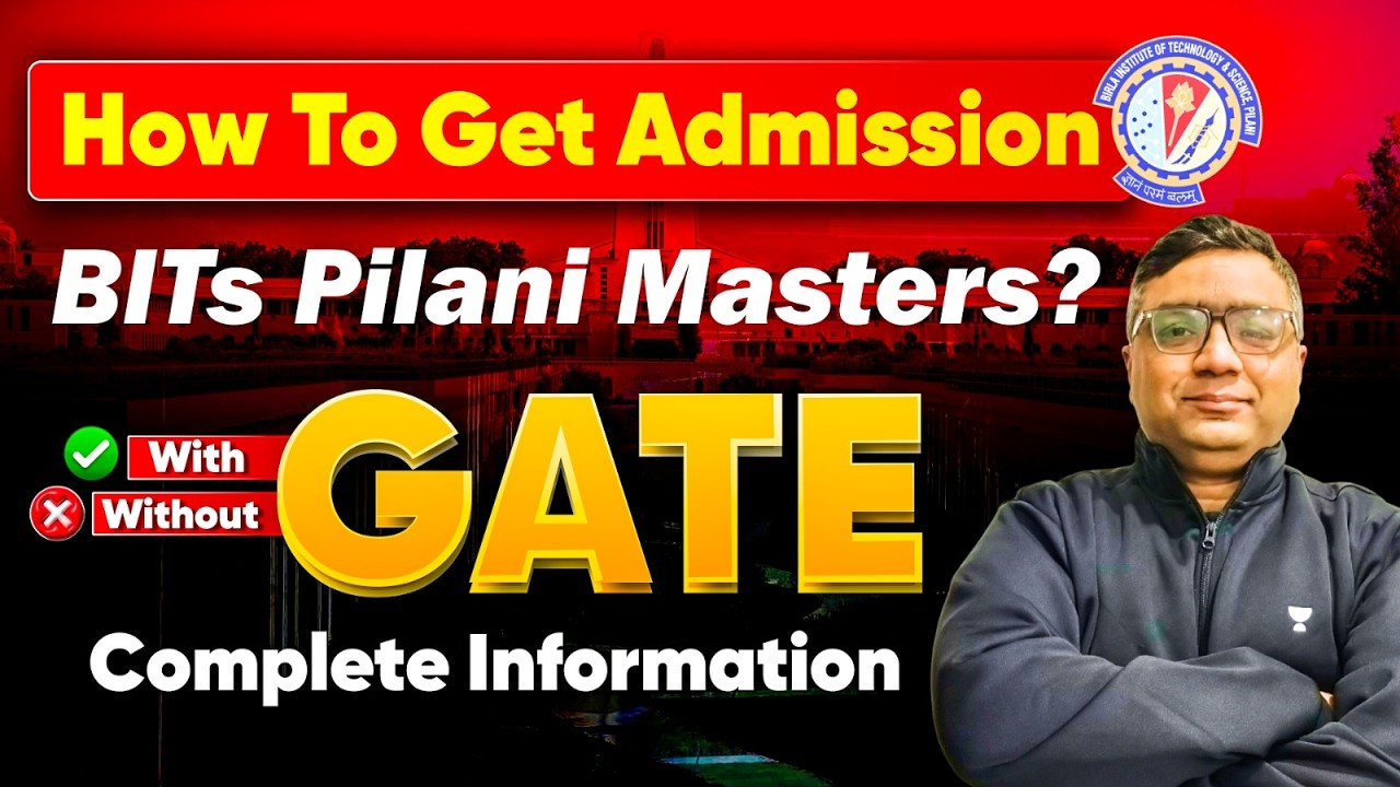 How To Get Admission In BITs Pilani Masters? | With And Without GATE | Complete Information