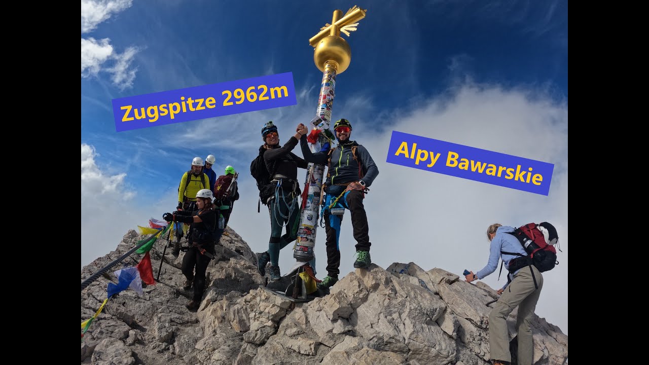 Zugspitze 2962m | Najwyższy szczyt Niemiec | Alpy Bawarskie | Korona Europy - 4k