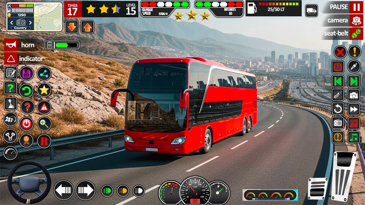 🚍 Coach Bus Game 2025 Gameplay | City Bus Simulator 3D Offline | Bus Simulator 2025