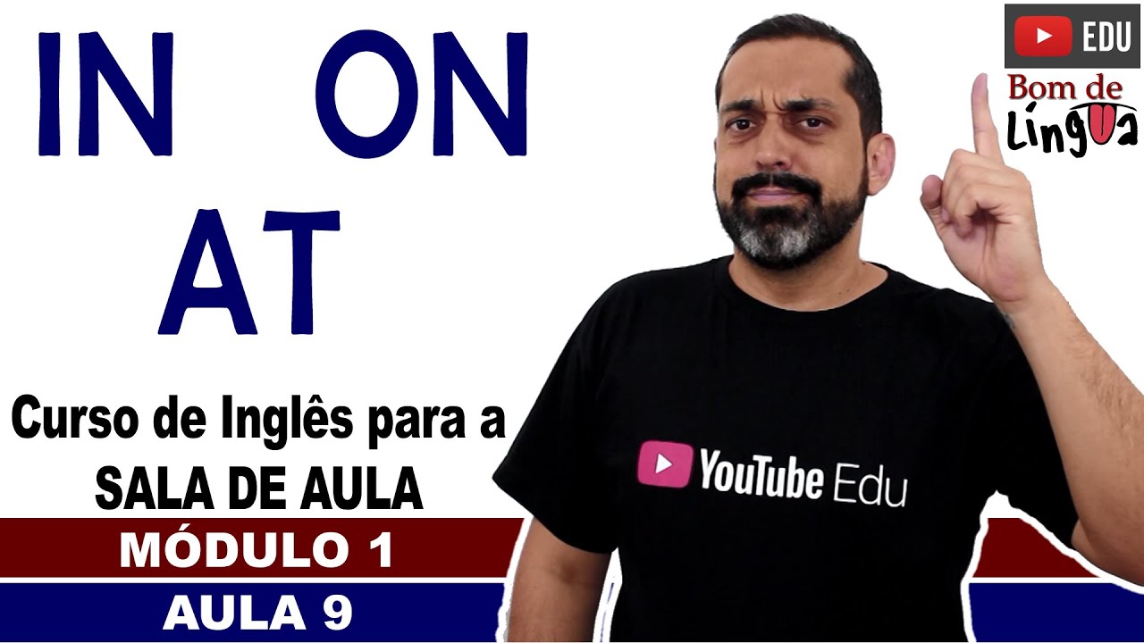 Preposições IN, ON e AT com exercícios (Inglês para sala de aula)