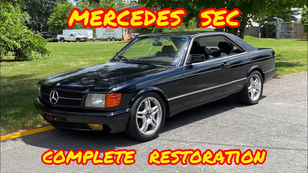 1985 mercedes sec w126 project (time lapse)
