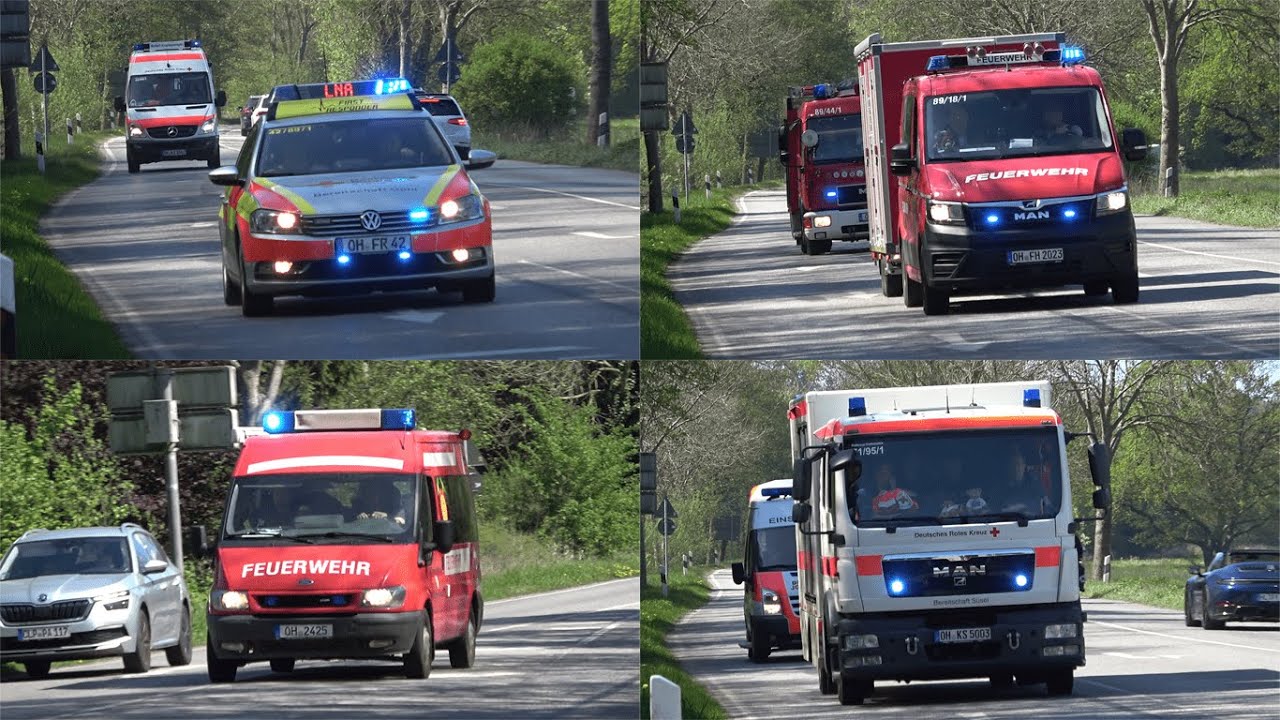 [Explosion an der Ostsee! MANV Alarm!] Einsatzfahrten zum Großeinsatz in Timmendorfer Strand