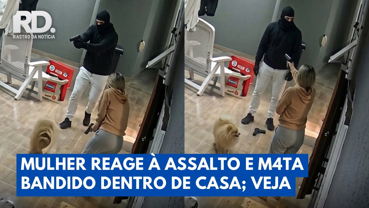 Mulher reage &agrave; assalto dentro de casa e bandido parte dessa pra melhor | Rastro da Not&iacute;cia