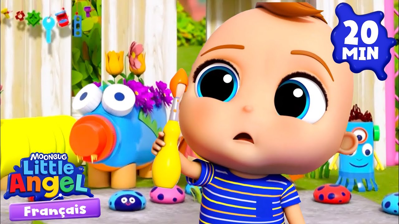 Je fais de super beaux bricolages ! | Comptines avec Bébé Louis | Little Angel Français