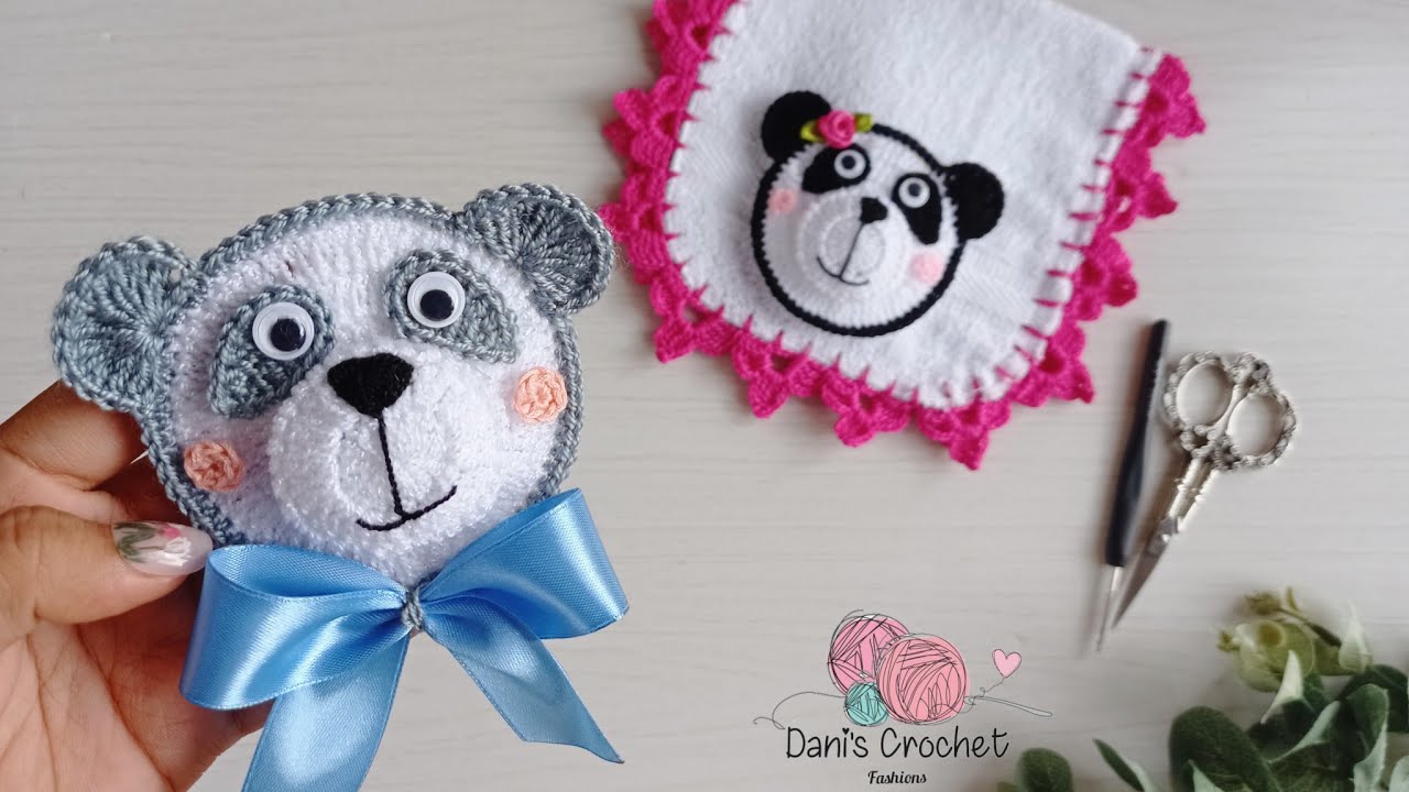 😱teje el osito más tierno 🐼/ aplicación de oso panda a crochet