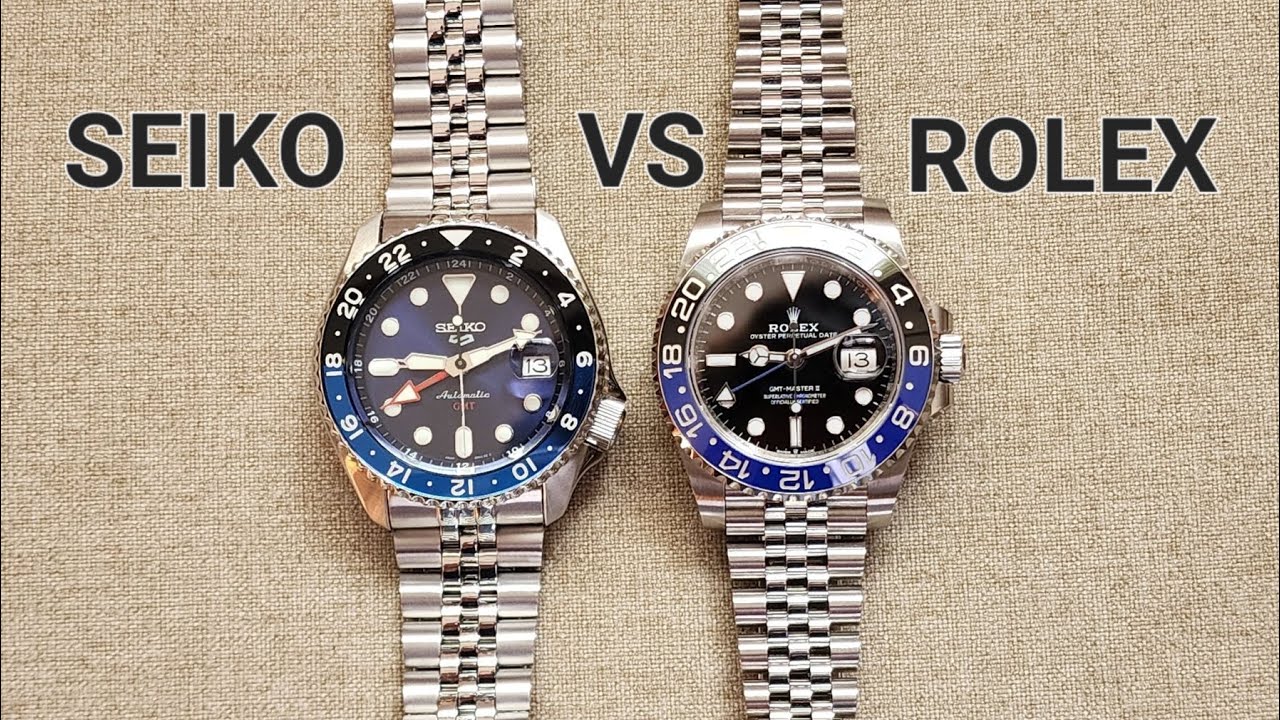 Seiko GMT против Rolex GMT — сравнение: SSK003 против 126710BLNR Batgirl