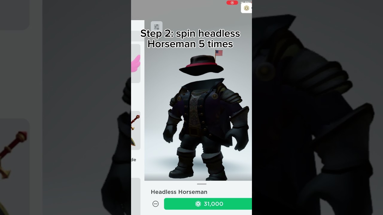 HOW TO GET FREE HEADLESS HORSEMAN IN ROBLOX 🎃 100% NO CAP 🤑 #fypシ #roblox #headlesshorseman