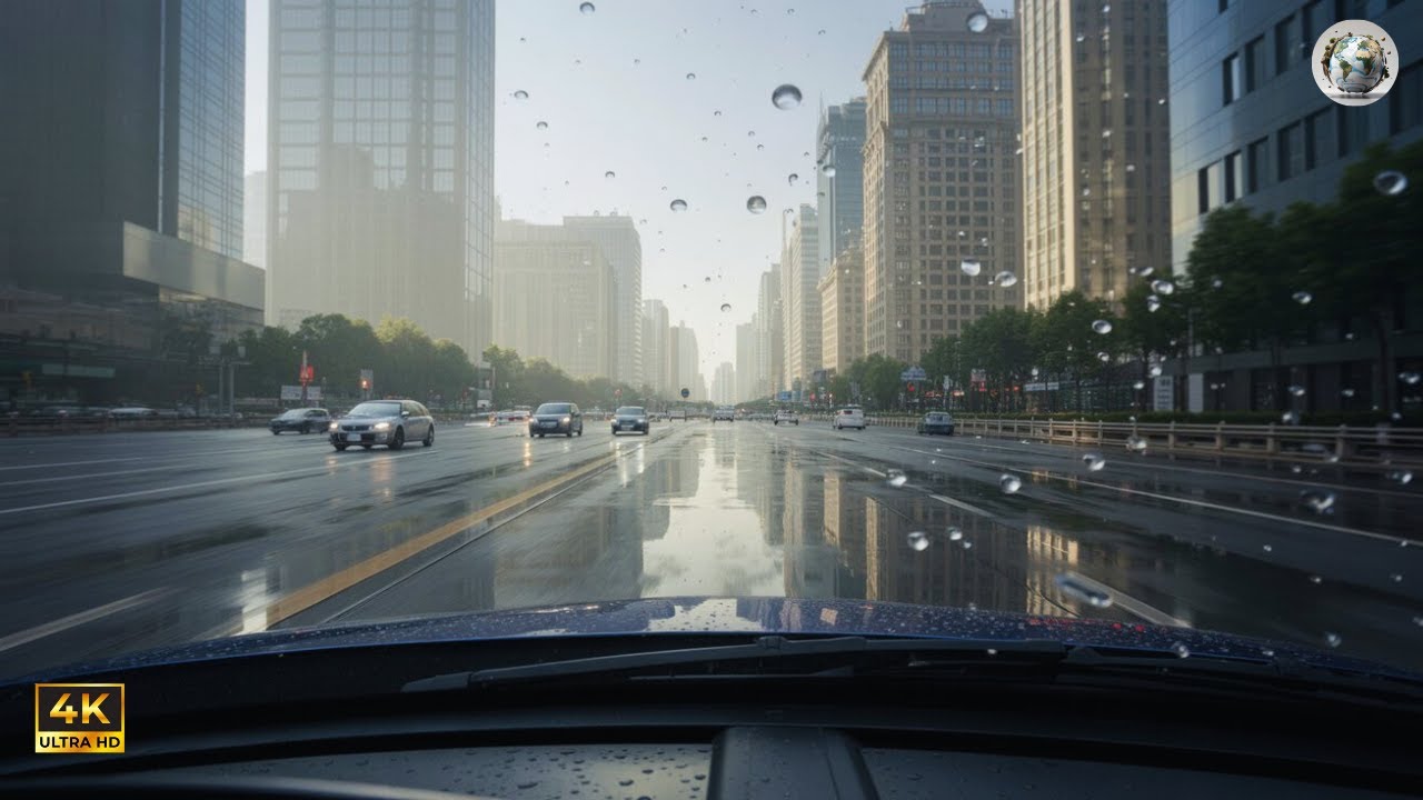 UNSEEN CHINA | Driving in Shanghai on A Rainy Day | Driving Tour 4k