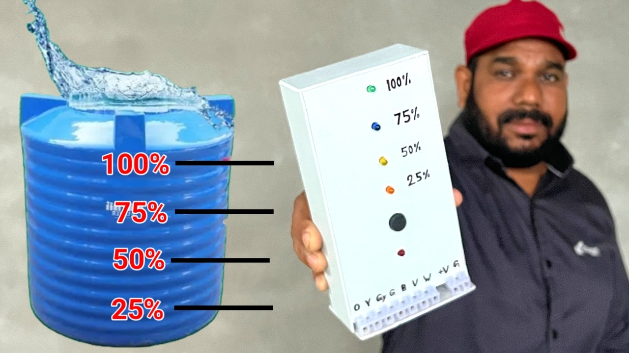 सिर्फ ₹40 में बनाये Water Level Indicator | LOW Level and FULL Level Alarm with Level Indicator