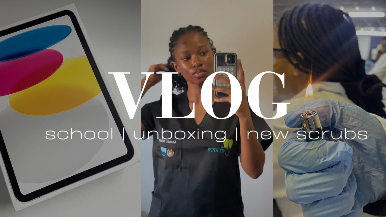 uni diaries: ipad unboxing + new scrubs + pharm labs + shein mini haul + attending | Wits uni