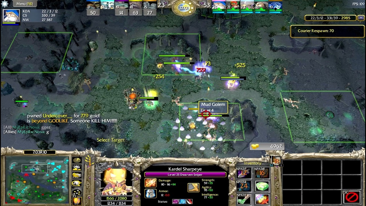 DOTA 1 Dwarven Sniper Kardel Beyond GODLIKE #19