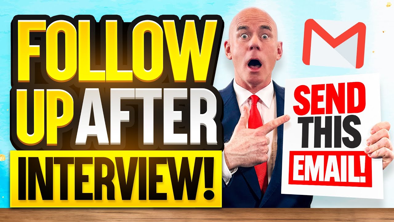 INTERVIEW FOLLOW-UP EMAIL! (How to FOLLOW UP after a JOB INTERVIEW) EMAIL TEMPLATES INCLUDED!