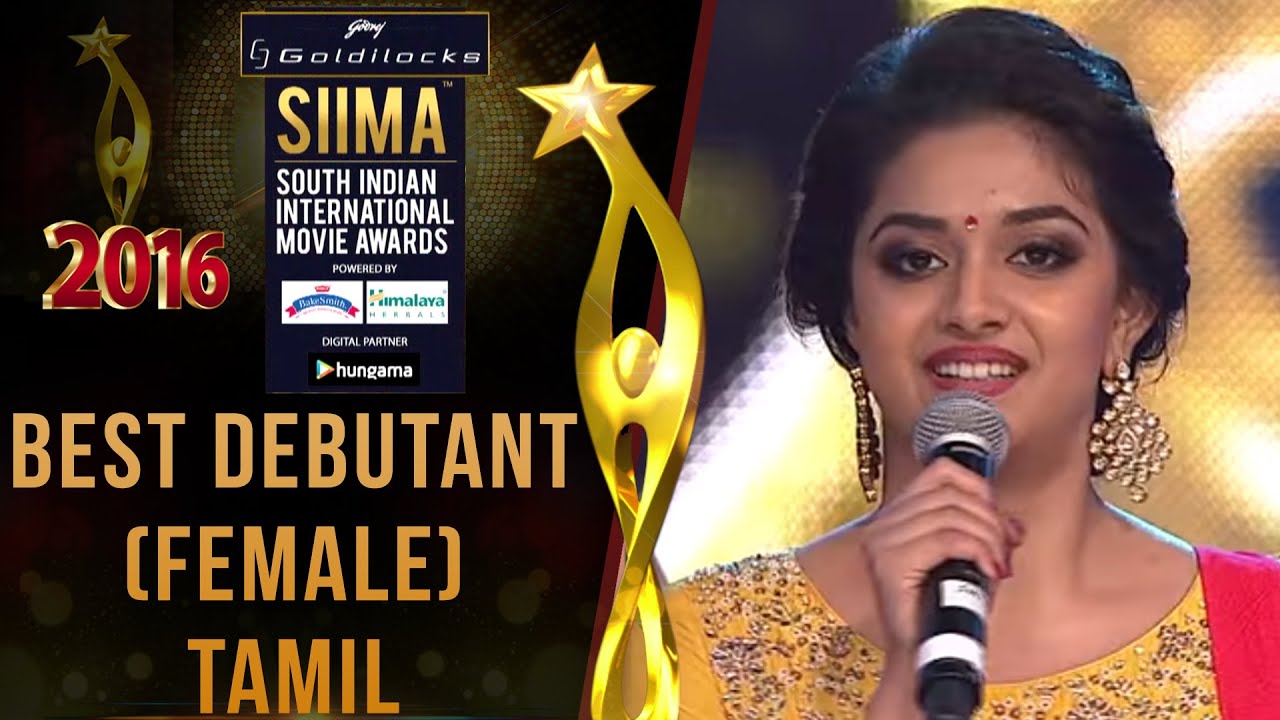 SIIMA 2016 Best Debutant (Female) Tamil | Keerthy Suresh - Idhu Enna Maayam